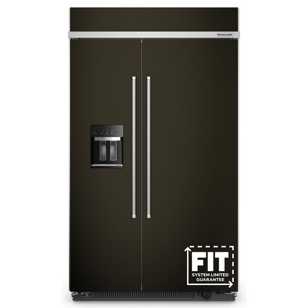 29.4 Cu. Ft. 48" Built-In Side-by-Side Refrigerator with Ice and Water Dispenser KBSD708MBS
