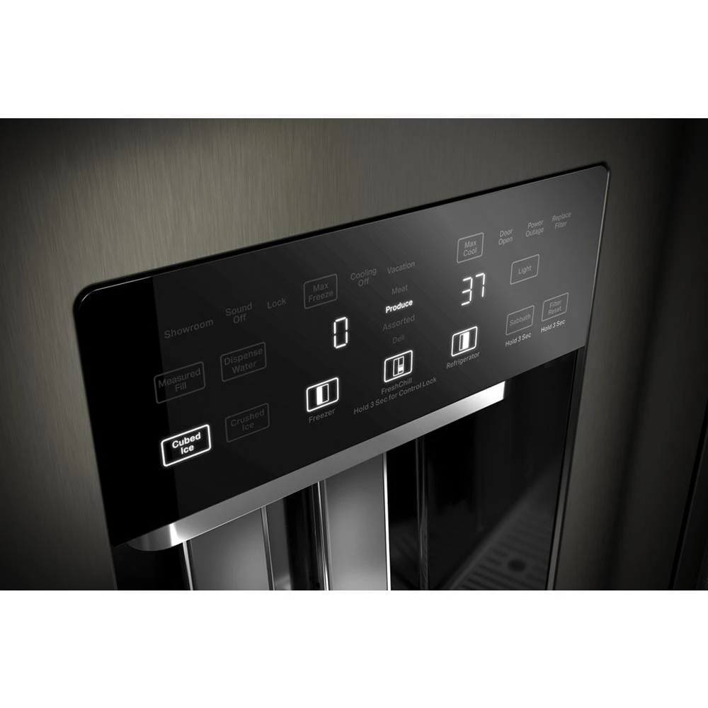 29.4 Cu. Ft. 48" Built-In Side-by-Side Refrigerator with Ice and Water Dispenser KBSD708MBS