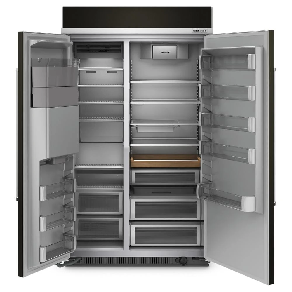 29.4 Cu. Ft. 48" Built-In Side-by-Side Refrigerator with Ice and Water Dispenser KBSD708MBS