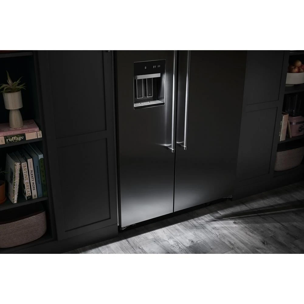 29.4 Cu. Ft. 48" Built-In Side-by-Side Refrigerator with Ice and Water Dispenser KBSD708MBS