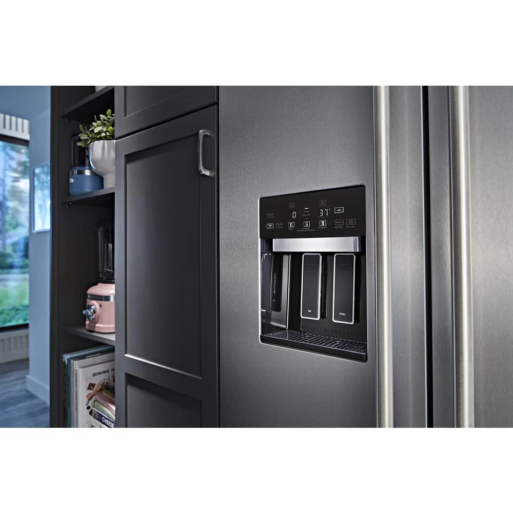 29.4 Cu. Ft. 48" Built-In Side-by-Side Refrigerator with Ice and Water Dispenser with PrintShield Finish view 7