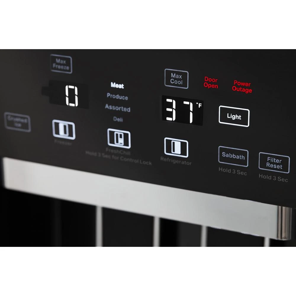 29.4 Cu. Ft. 48" Built-In Side-by-Side Refrigerator with Ice and Water Dispenser view 9