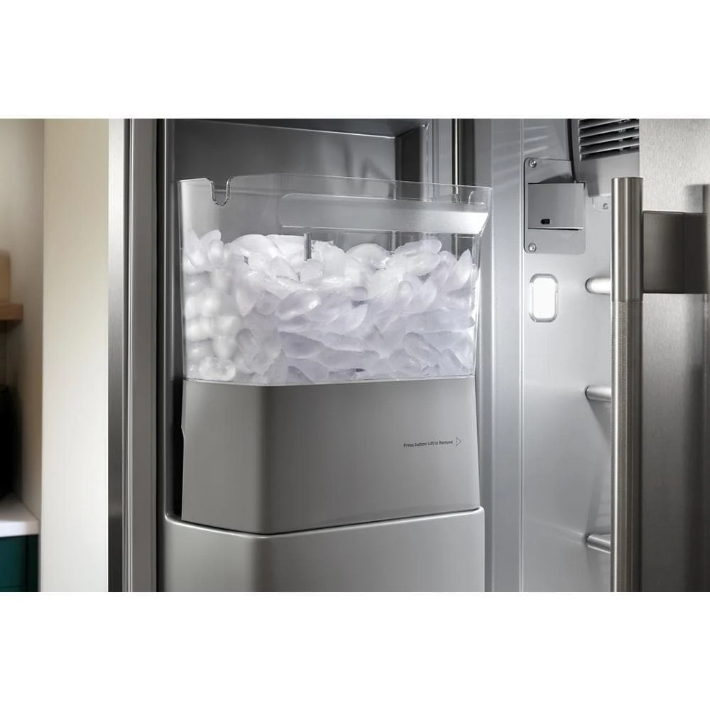 25.1 Cu. Ft. 42" Built-In Side-by-Side Refrigerator features Exterior Water and Ice Dispenser with Measured Fill view 3