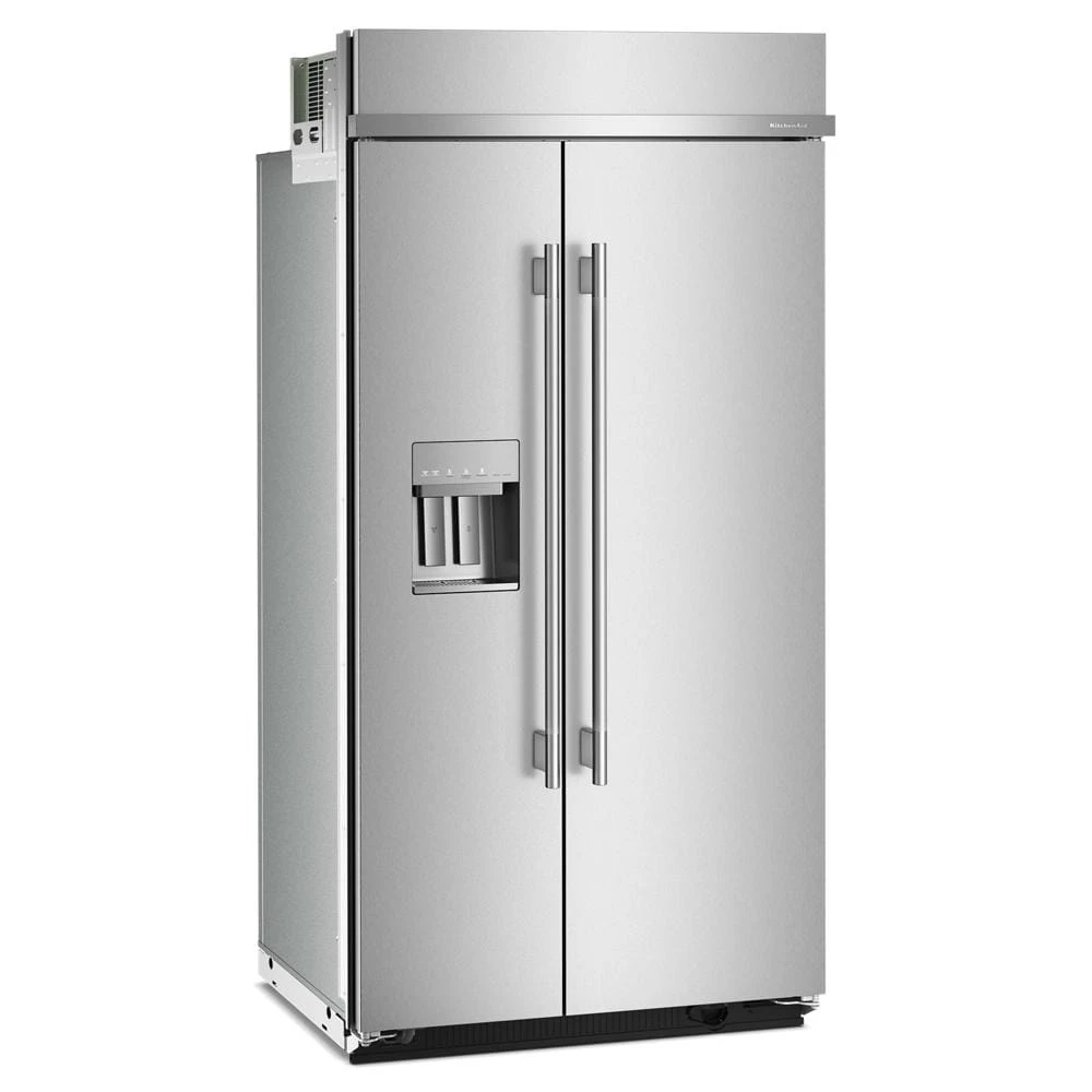 25.1 Cu. Ft. 42" Built-In Side-by-Side Refrigerator features Exterior Water and Ice Dispenser with Measured Fill view 4