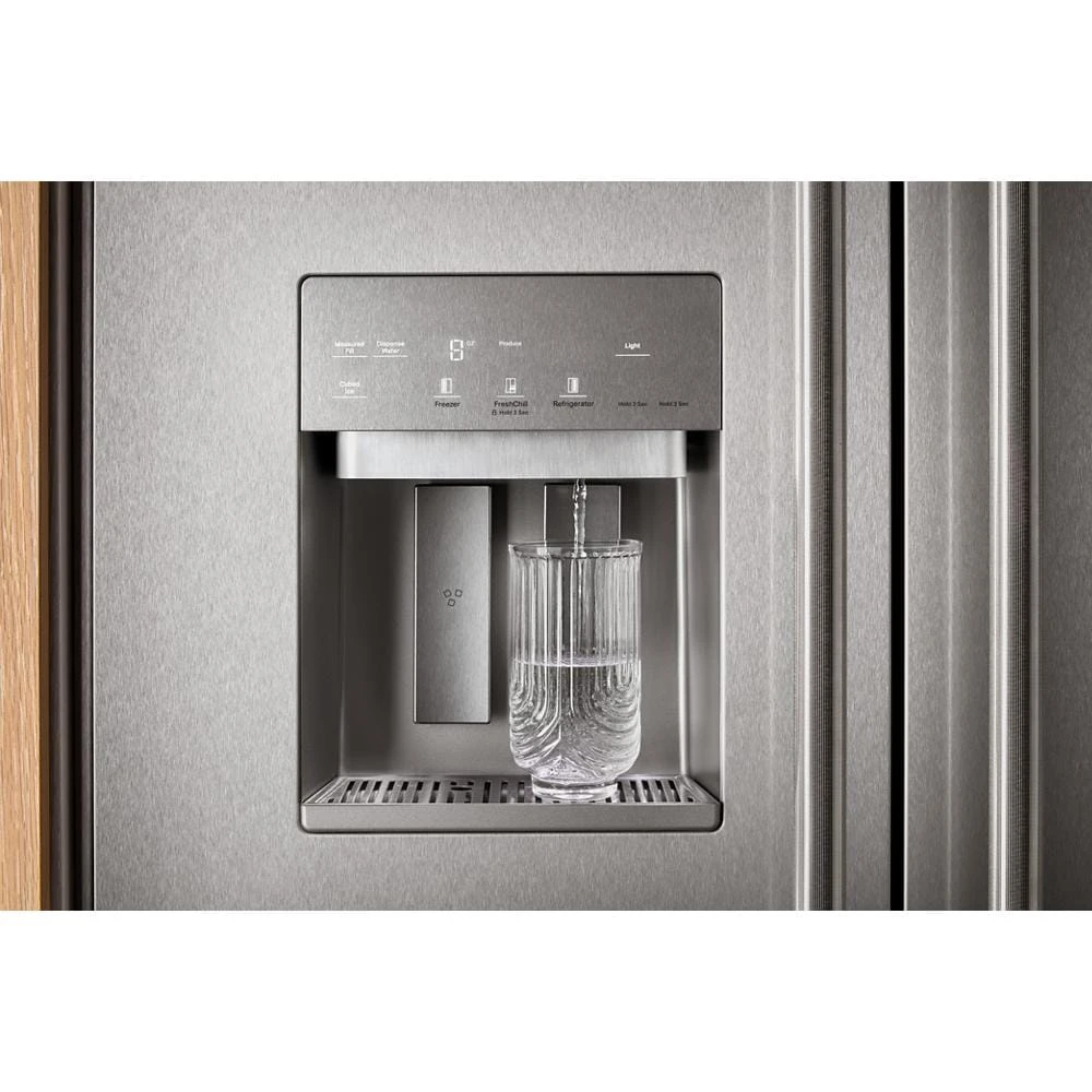 25.1 Cu. Ft. 42" Built-In Side-by-Side Refrigerator features Exterior Water and Ice Dispenser with Measured Fill view 6