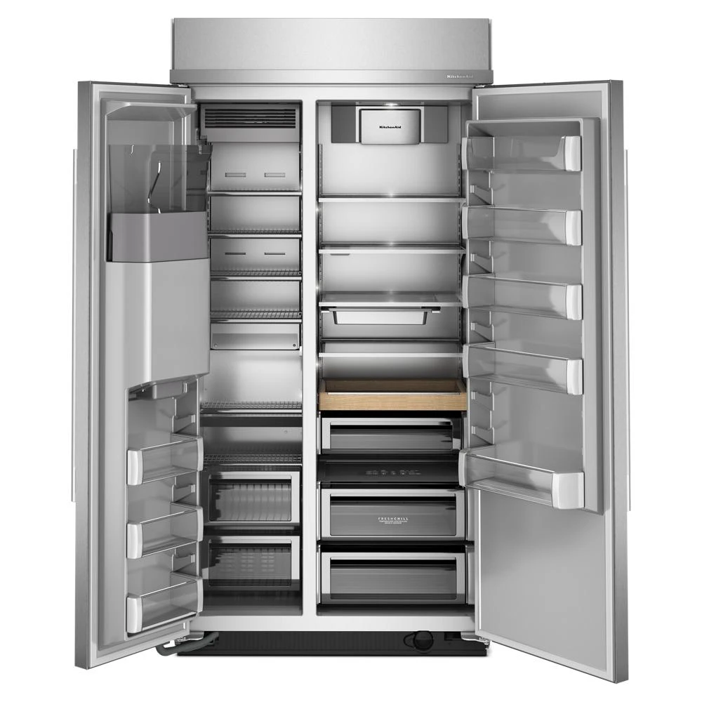 25.1 Cu. Ft. 42" Built-In Side-by-Side Refrigerator features Exterior Water and Ice Dispenser with Measured Fill view 7