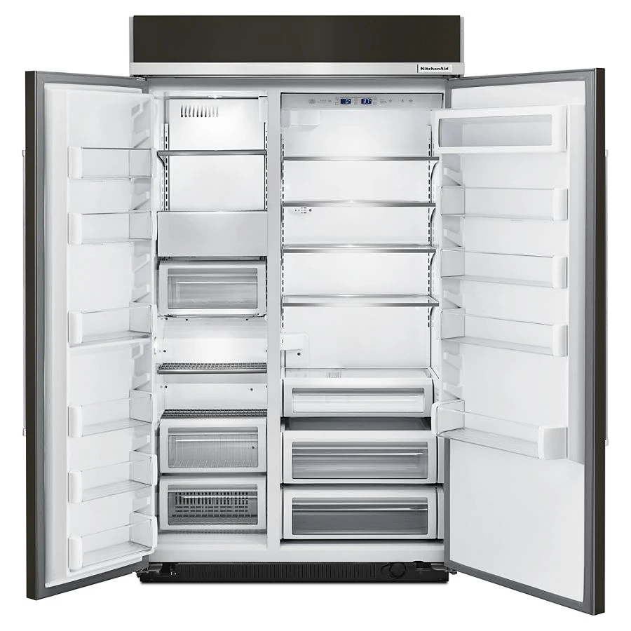 30.0 cu. ft 48-Inch Width Built-In Side by Side Refrigerator with PrintShield Finish KBSN608EBS, product image 5 of 5