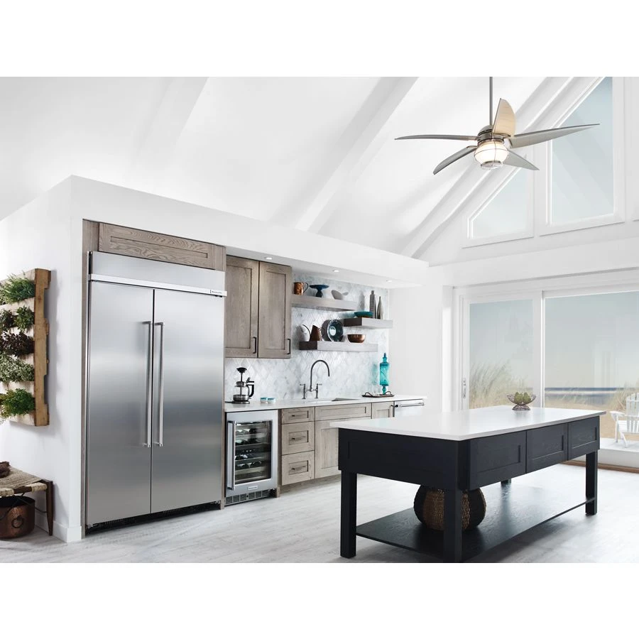 30.0 cu. ft 48-Inch Width Built-In Side by Side Refrigerator with PrintShield Finish KBSN608ESS, product image 4 of 7