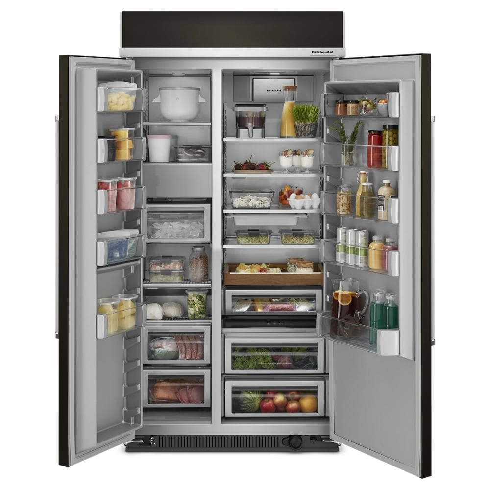 25.5 Cu Ft. 42" Built-In Side-by-Side Refrigerator with PrintShield™ Finish KBSN702MBS, product image 44 of 55