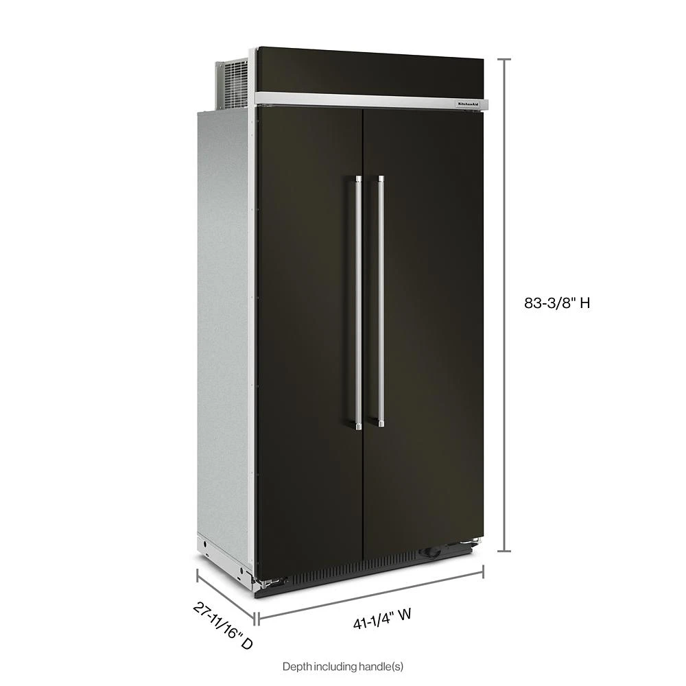 25.5 Cu Ft. 42" Built-In Side-by-Side Refrigerator with PrintShield Finish view 25
