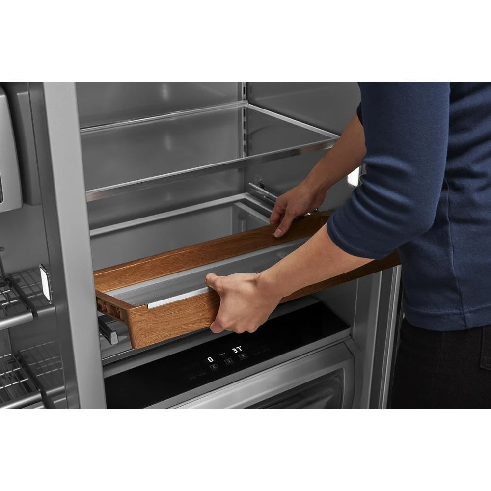 25.5 Cu Ft. 42" Built-In Side-by-Side Refrigerator with PrintShield Finish view 3