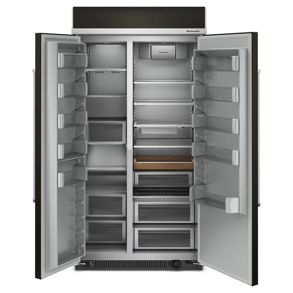25.5 Cu Ft. 42" Built-In Side-by-Side Refrigerator with PrintShield Finish view 2