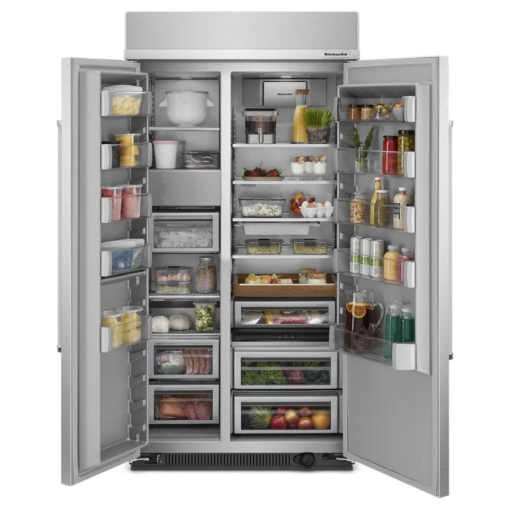 25.5 Cu Ft. 42" Built-In Side-by-Side Refrigerator with PrintShield™ Finish KBSN702MPS, product image 44 of 46