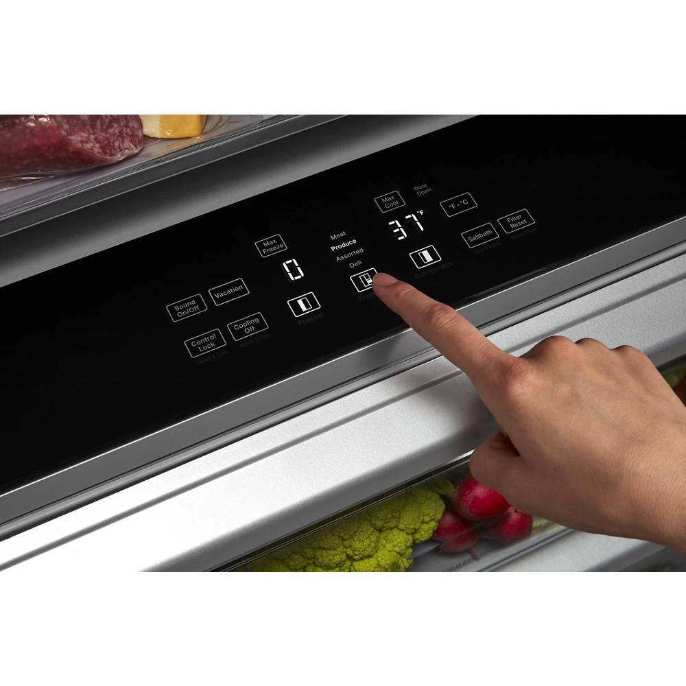 25.5 Cu Ft. 42" Built-In Side-by-Side Refrigerator view 26