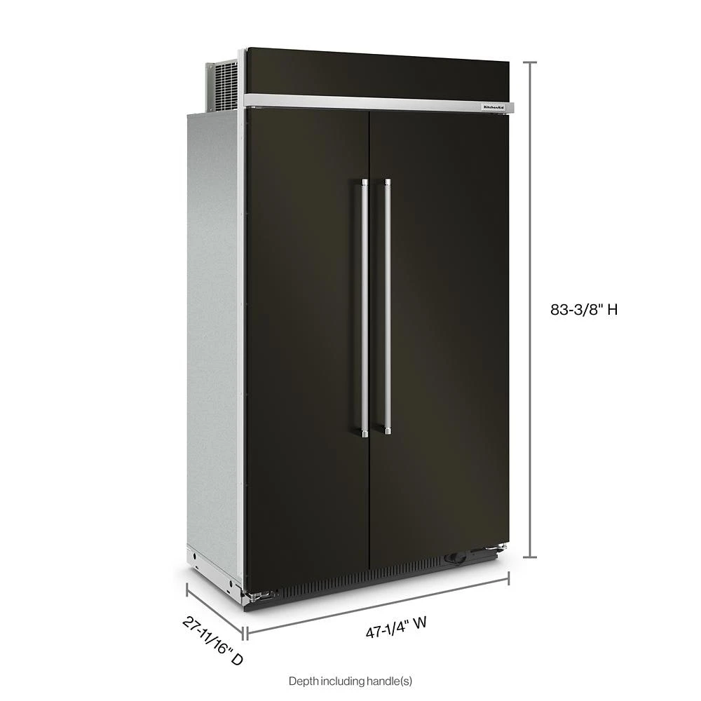 30 Cu. Ft. 48" Built-In Side-by-Side Refrigerator with PrintShield Finish view 27