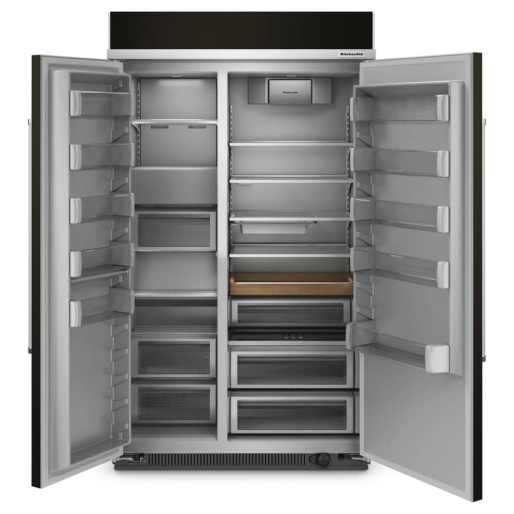 30 Cu. Ft. 48" Built-In Side-by-Side Refrigerator with PrintShield Finish view 30