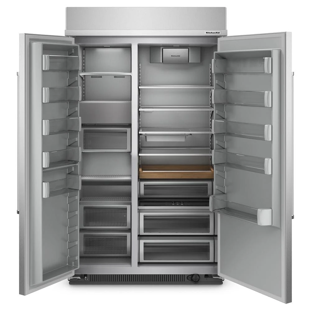 30 Cu. Ft. 48" Built-In Side-by-Side Refrigerator with PrintShield Finish view 2