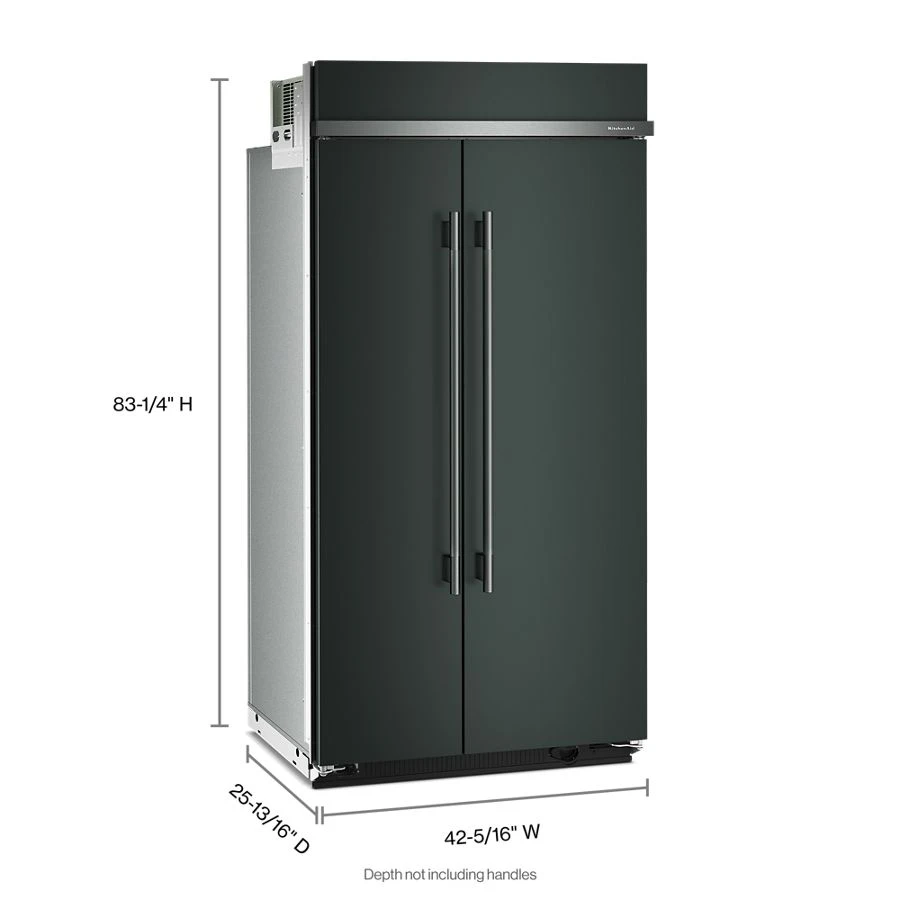 25.5 Cu. Ft. 42" Built-in Side-by-side Refrigerator With Platinum Interior KBSN742SJP