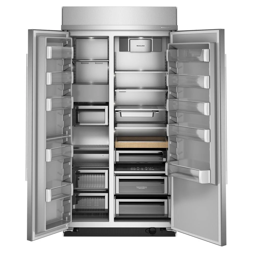 25.5 Cu. Ft. 42" Built-In Side-by-Side Refrigerator with Platinum Interior view 4