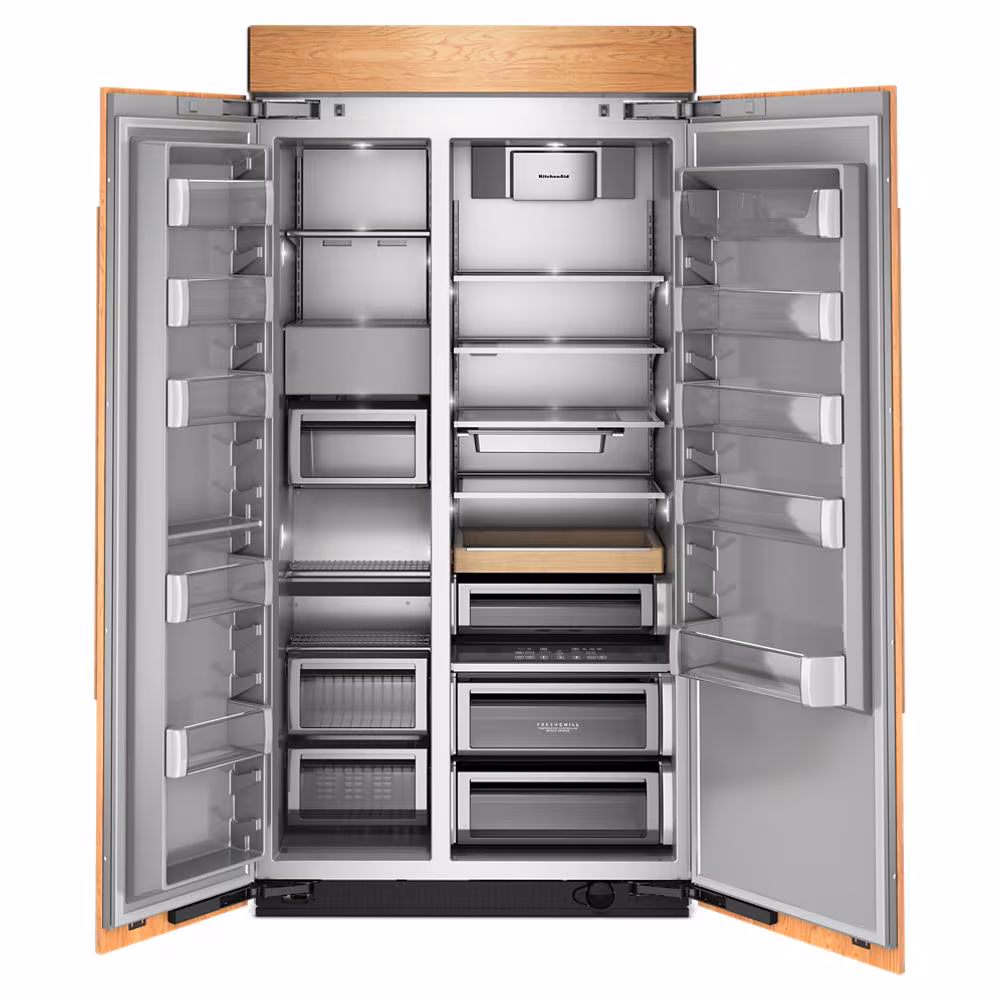 25.5 Cu. Ft. 42" Built-In Panel-Ready Side-by-Side Refrigerator with Platinum Interior KBSN742TPA