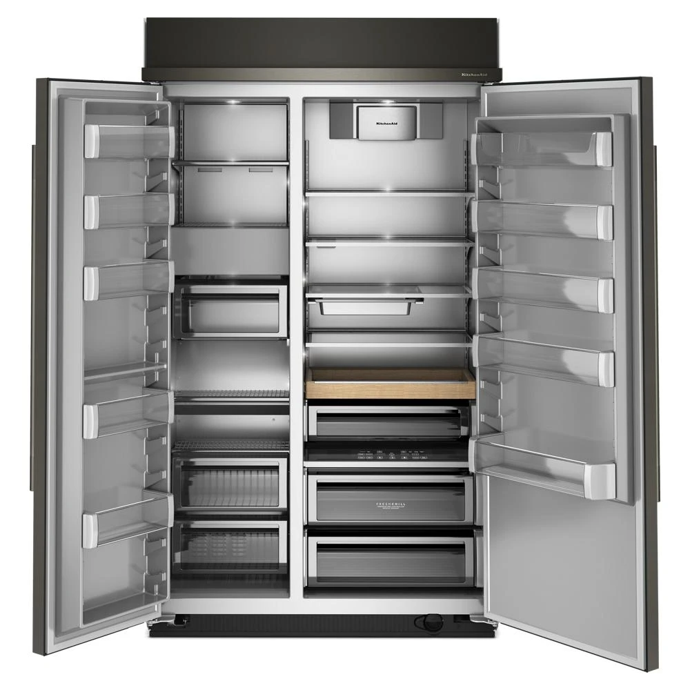 30 Cu. Ft. 48" Built-In Side-by-Side Refrigerator with Platinum Interior view 5