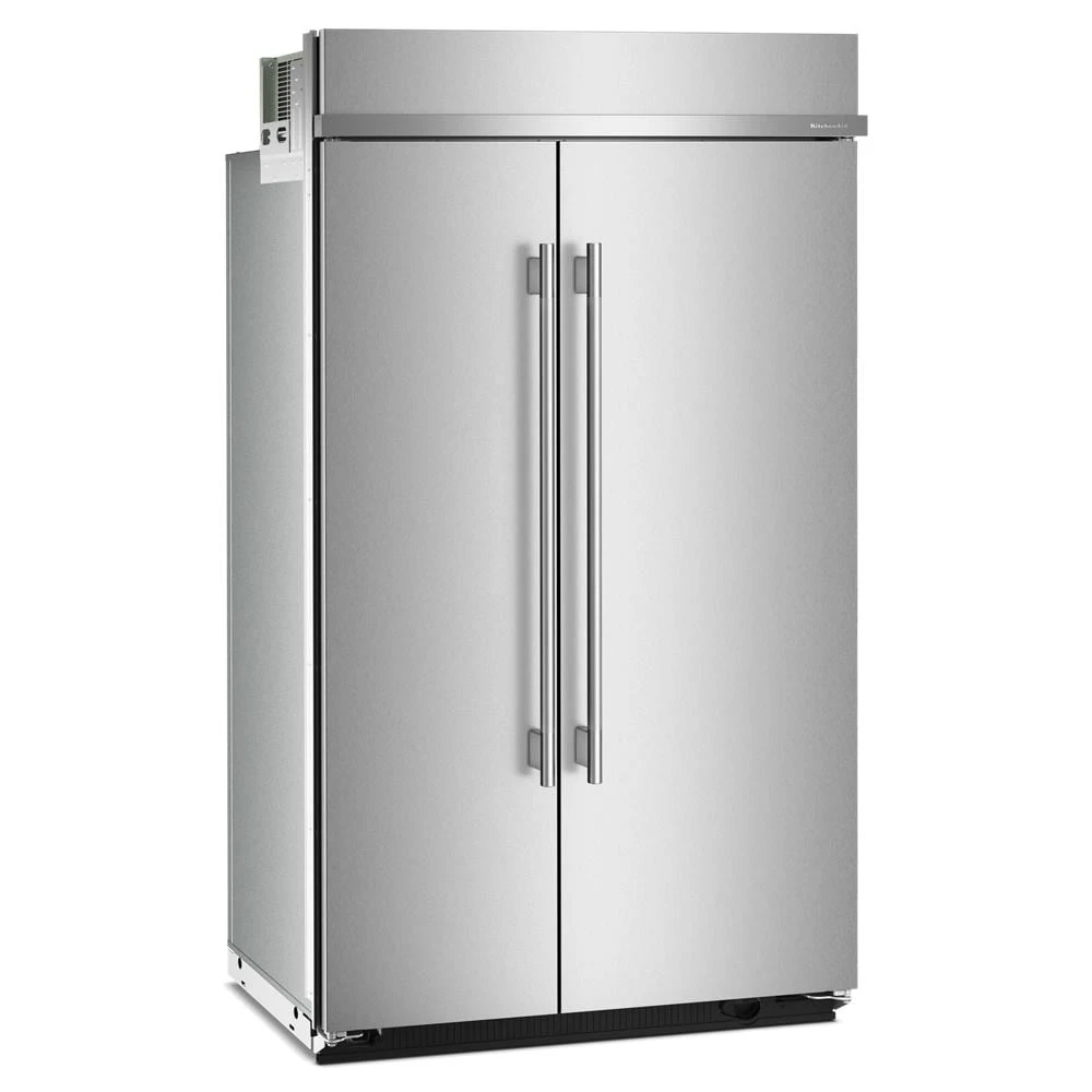 48" Built-In Side-by-Side Refrigerator with Platinum Interior view 2