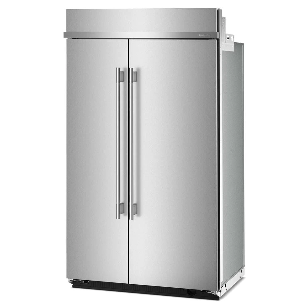 48" Built-In Side-by-Side Refrigerator with Platinum Interior view 7