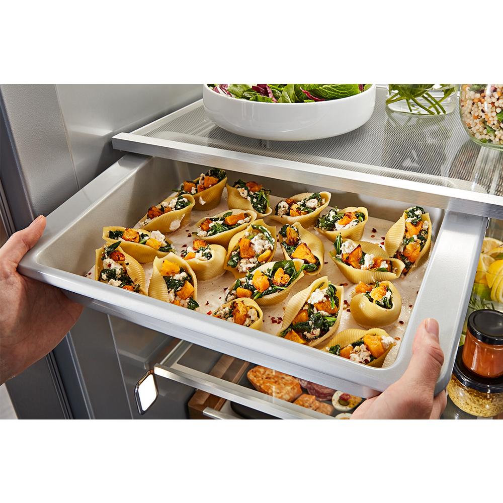 30 Cu. Ft. 48" Built-In Panel-Ready Side-by-Side Refrigerator with Platinum Interior KBSN748TPA