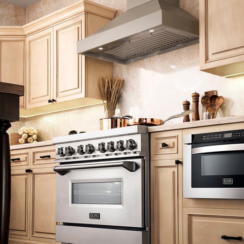 Convertible Vent Wooden Wall Mount Range Hood (KBUU) - 30 Inch KBUU30