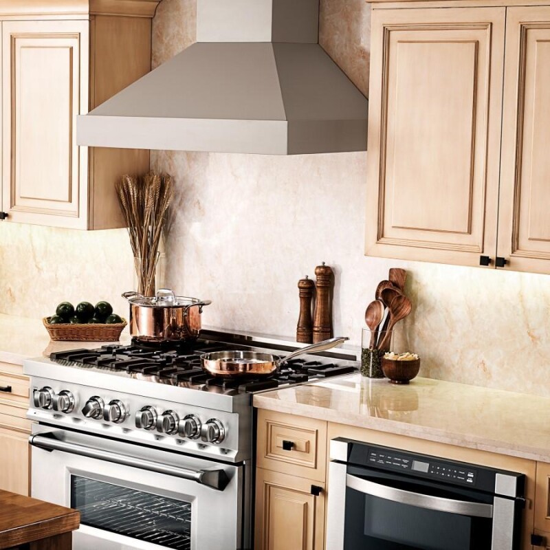 Convertible Vent Wooden Wall Mount Range Hood (KBUU) - 30 Inch KBUU30