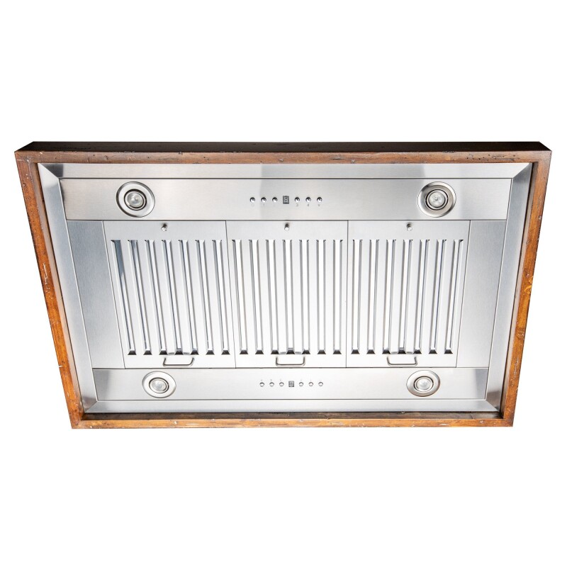 Convertible Vent Wooden Island Mount Range Hood  (KBiRR) - 30 Inch KBIRR30