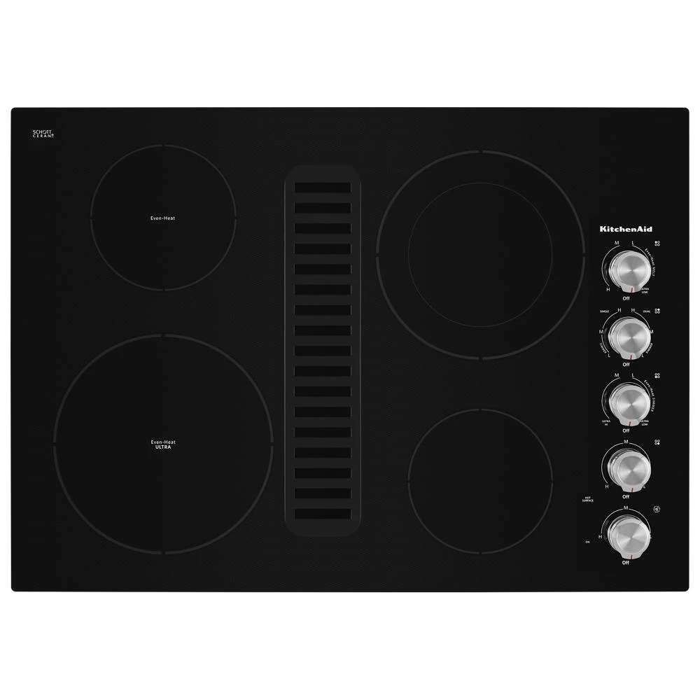 30" Electric Downdraft Cooktop with 4 Elements view 2