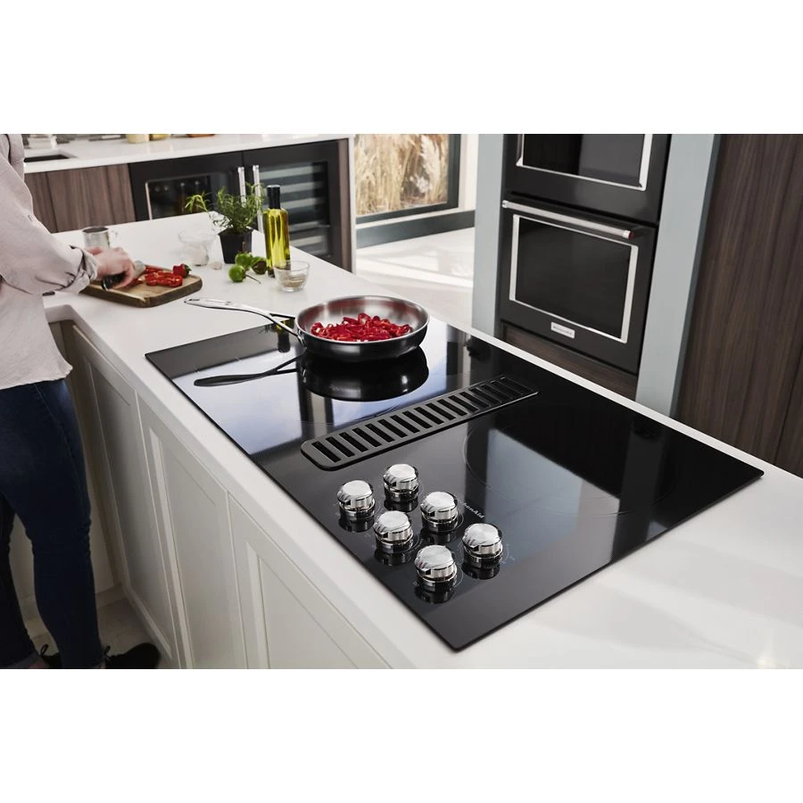36" Electric Downdraft Cooktop With 5 Elements KCED606GBL