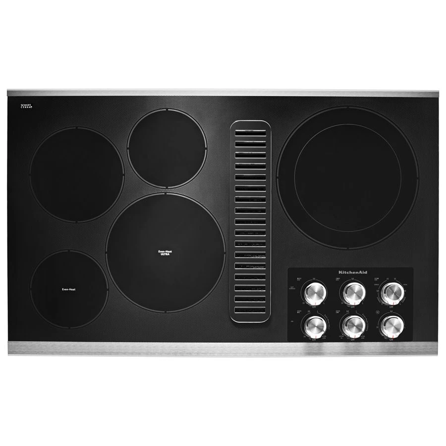 36" Electric Downdraft Cooktop With 5 Elements KCED606GSS