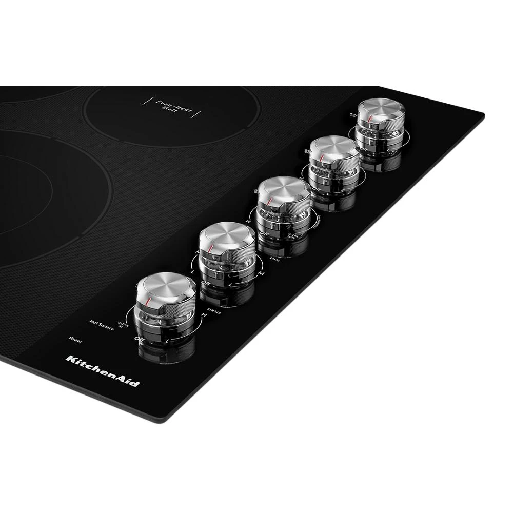 30" Electric Cooktop with 5 Elements and Knob Controls view 3