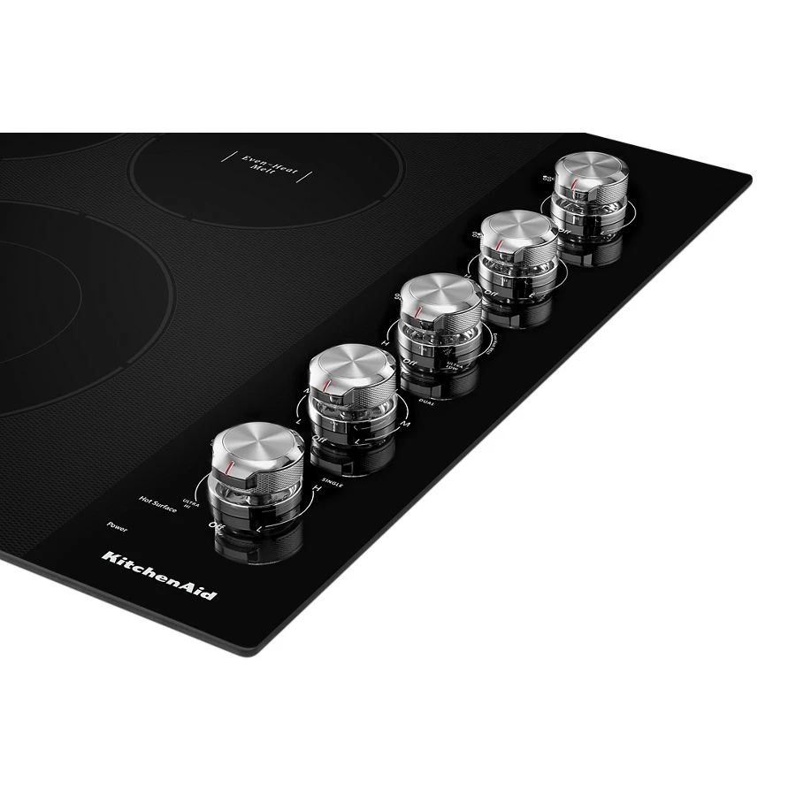 30" Electric Cooktop With 5 Elements And Knob Controls KCES550HBL