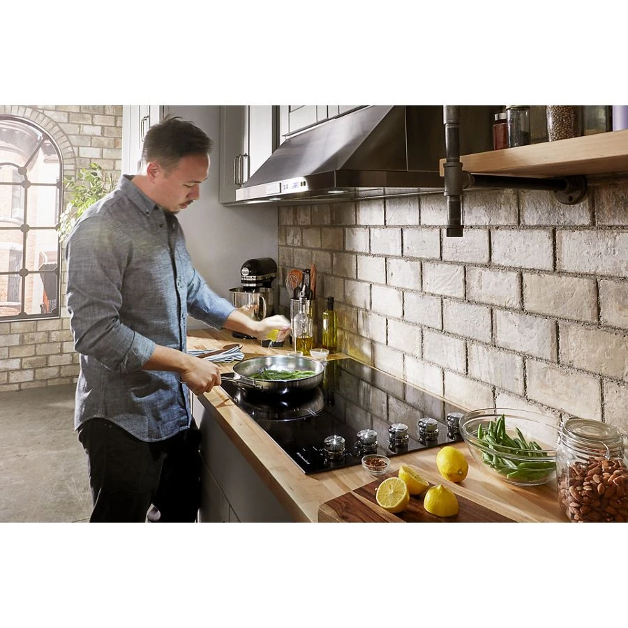 30" Electric Cooktop With 5 Elements And Knob Controls KCES550HBL