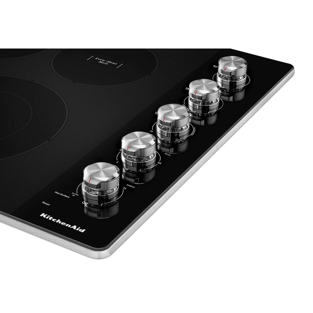 30" Electric Cooktop with 5 Elements and Knob Controls view 3