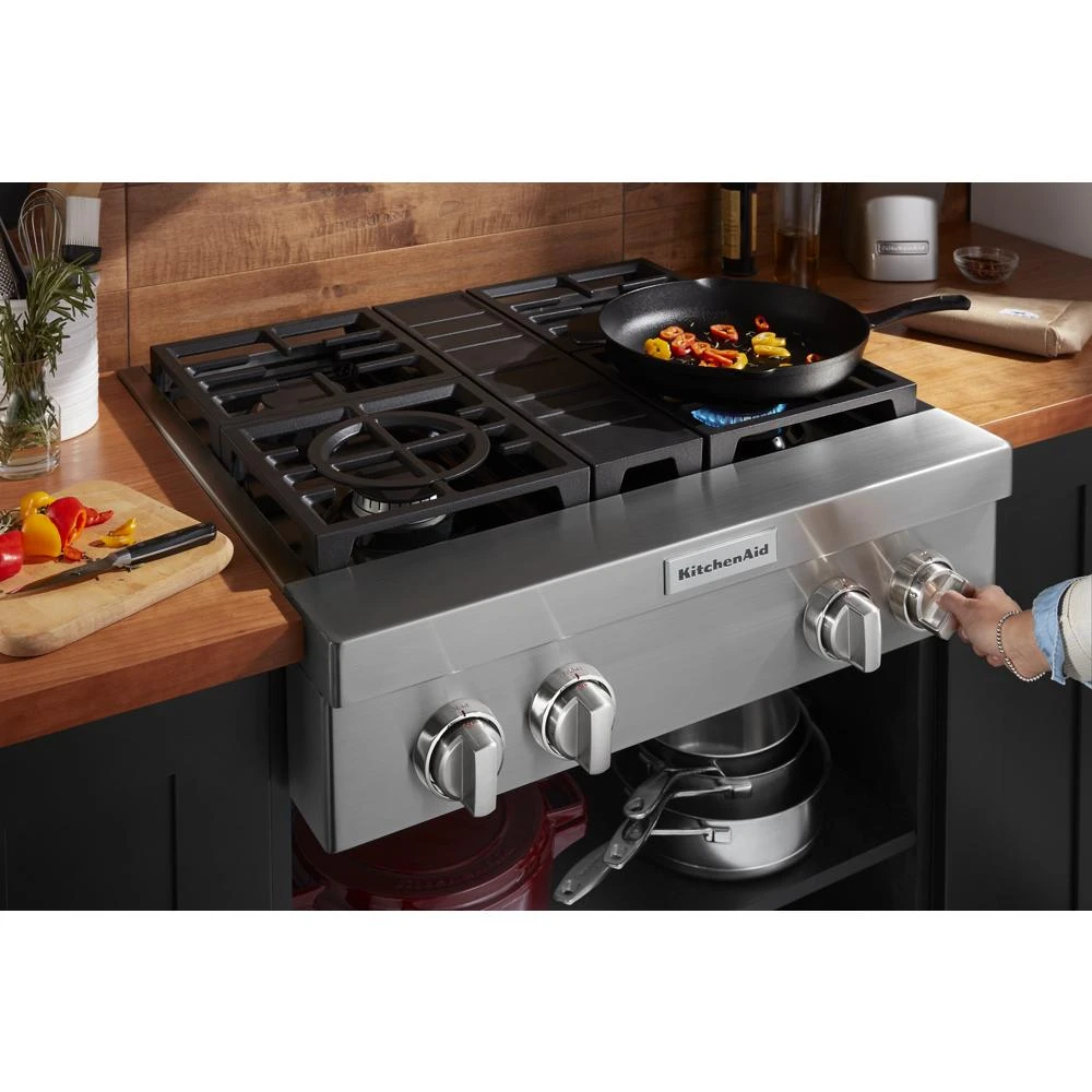 30'' 4-Burner Commercial-Style Gas Rangetop view 6