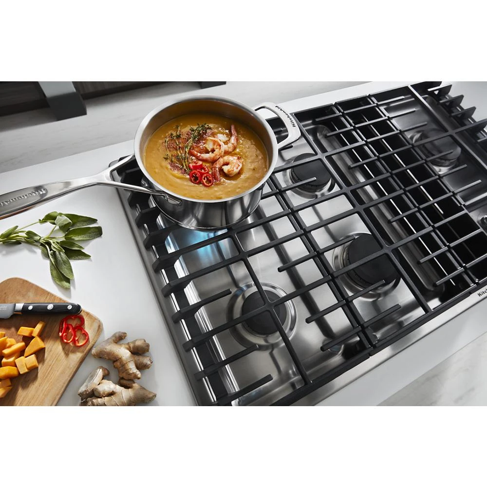 36" 5 Burner Gas Downdraft Cooktop view 53
