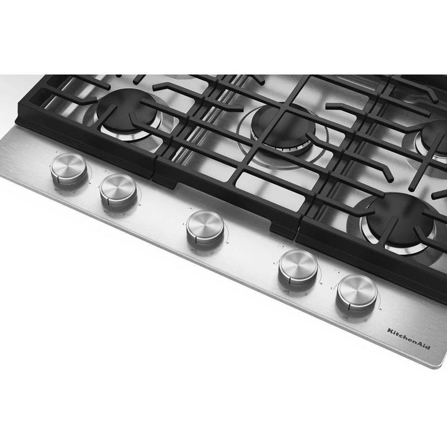 Kitchenaid® 30 In. Gas Cooktop With 5 Versatile Burners KCGK330SSS