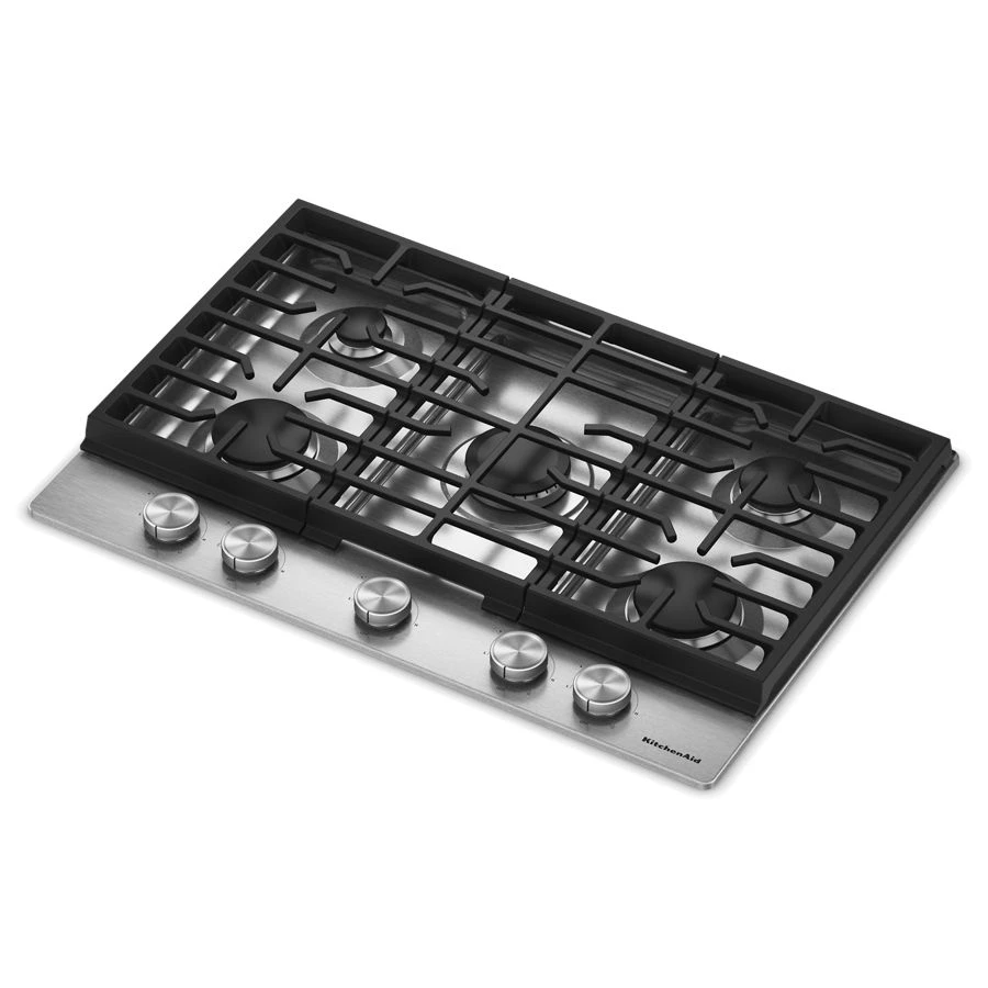 Kitchenaid® 30 In. Gas Cooktop With 5 Versatile Burners KCGK330SSS
