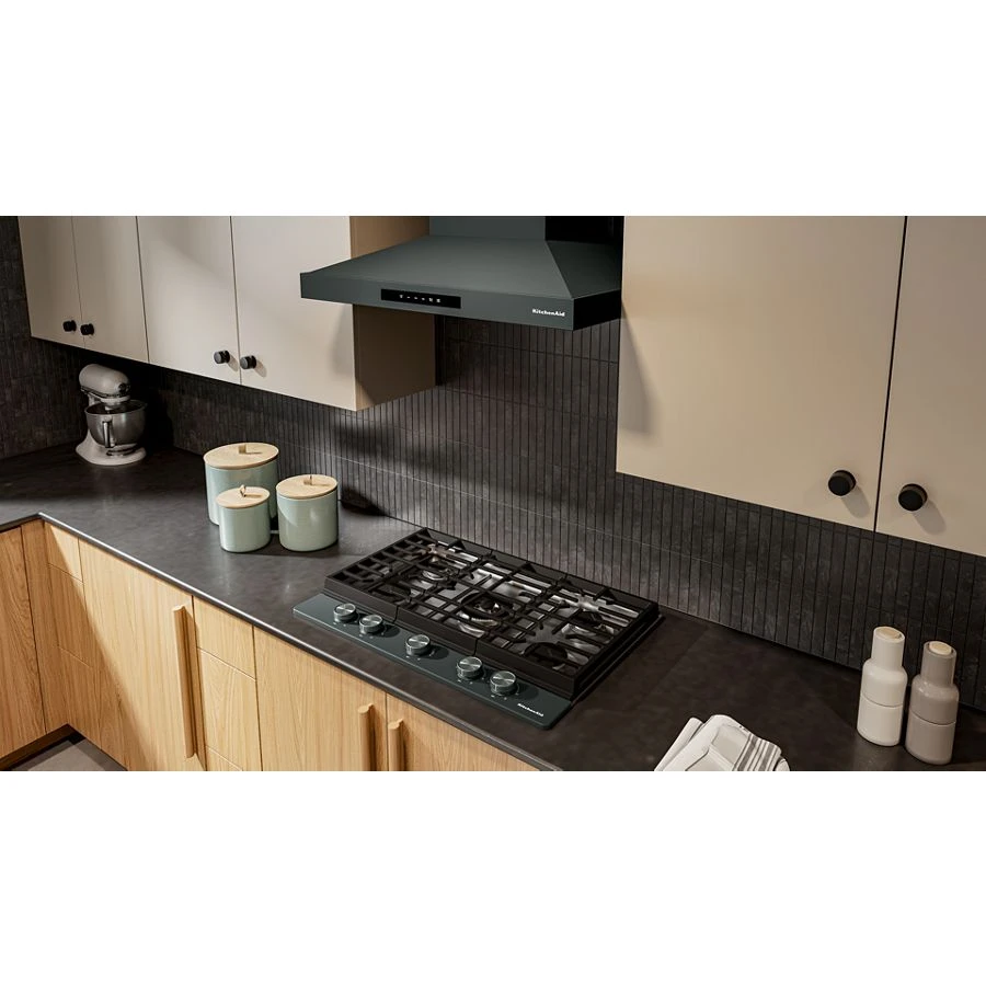 Kitchenaid® 30 In. Gas Cooktop With 5 Burners And Integrated Wok Grate KCGK530SJP