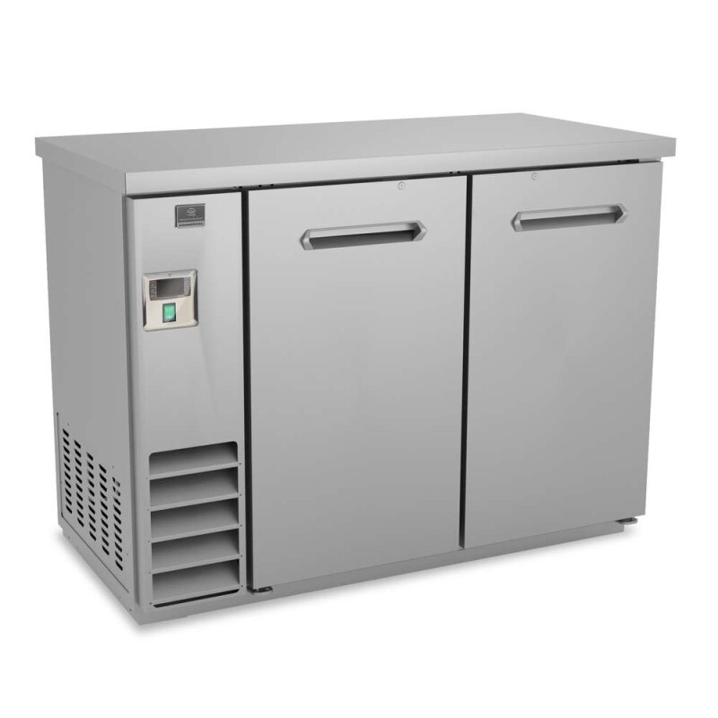Refrigeration Equipment2-Solid Door Back Bar Cooler Stainless Steel 49" Long KCHBB48SS