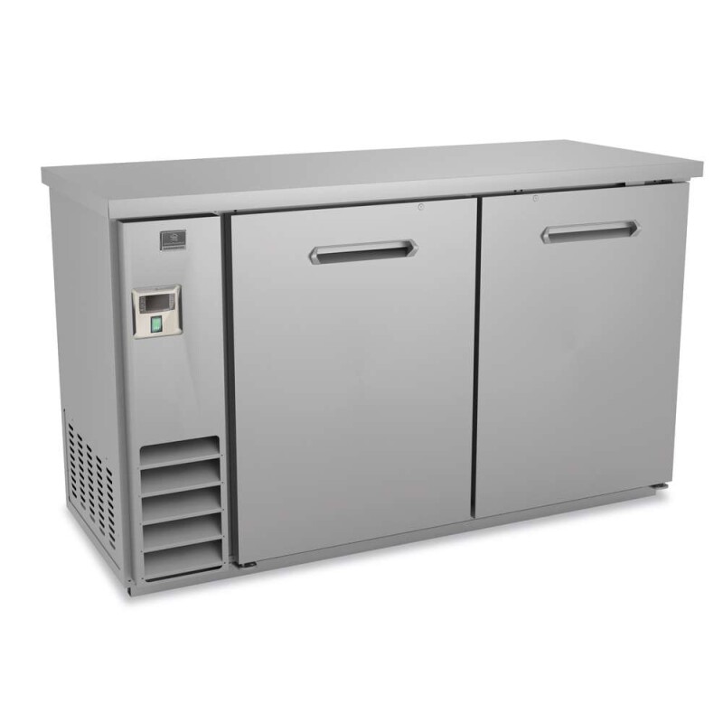 Refrigeration Equipment2-Solid Door Back Bar Cooler Stainless Steel 61" Long KCHBB60SS