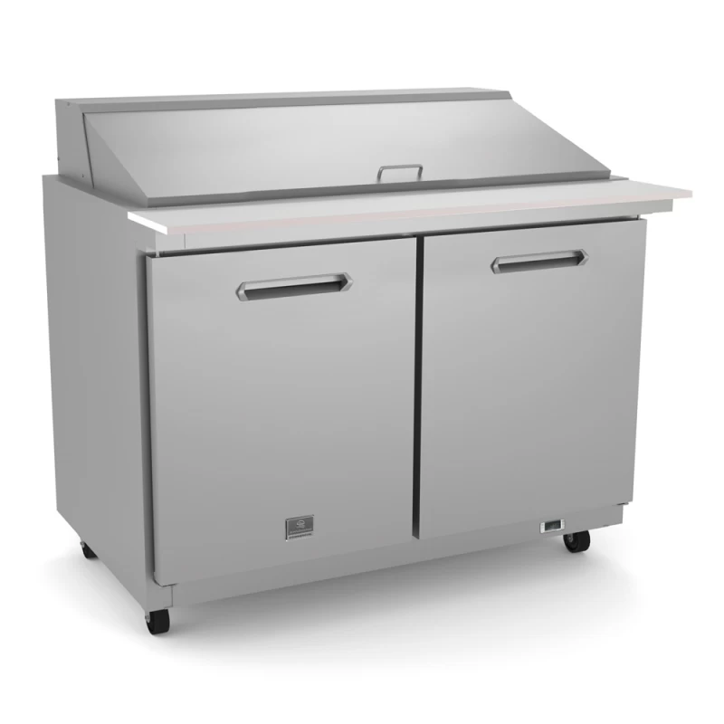 Refrigeration Equipment2-Door Mega Top Prep 48" Long 18-1/6 Pan KCHMT4818
