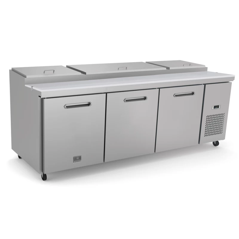 Refrigeration Equipment 3-Door Pizza Prep Table 94 KCHPT9212