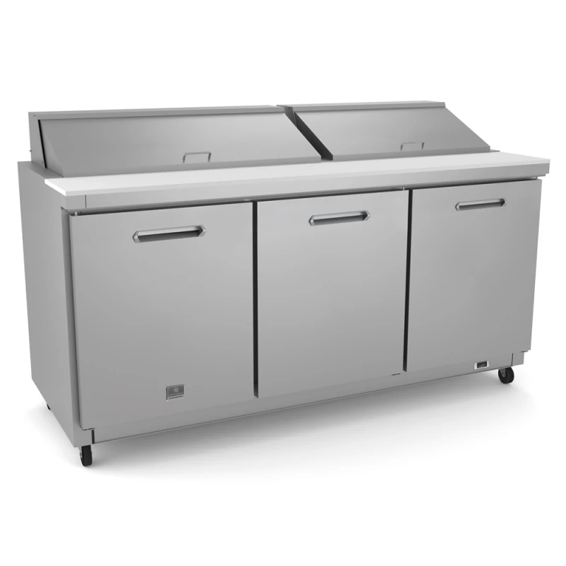 Refrigeration Equipment3-Door Sandwich/Salad Prep Table 70" Long 18-1/6 Pan KCHST7018