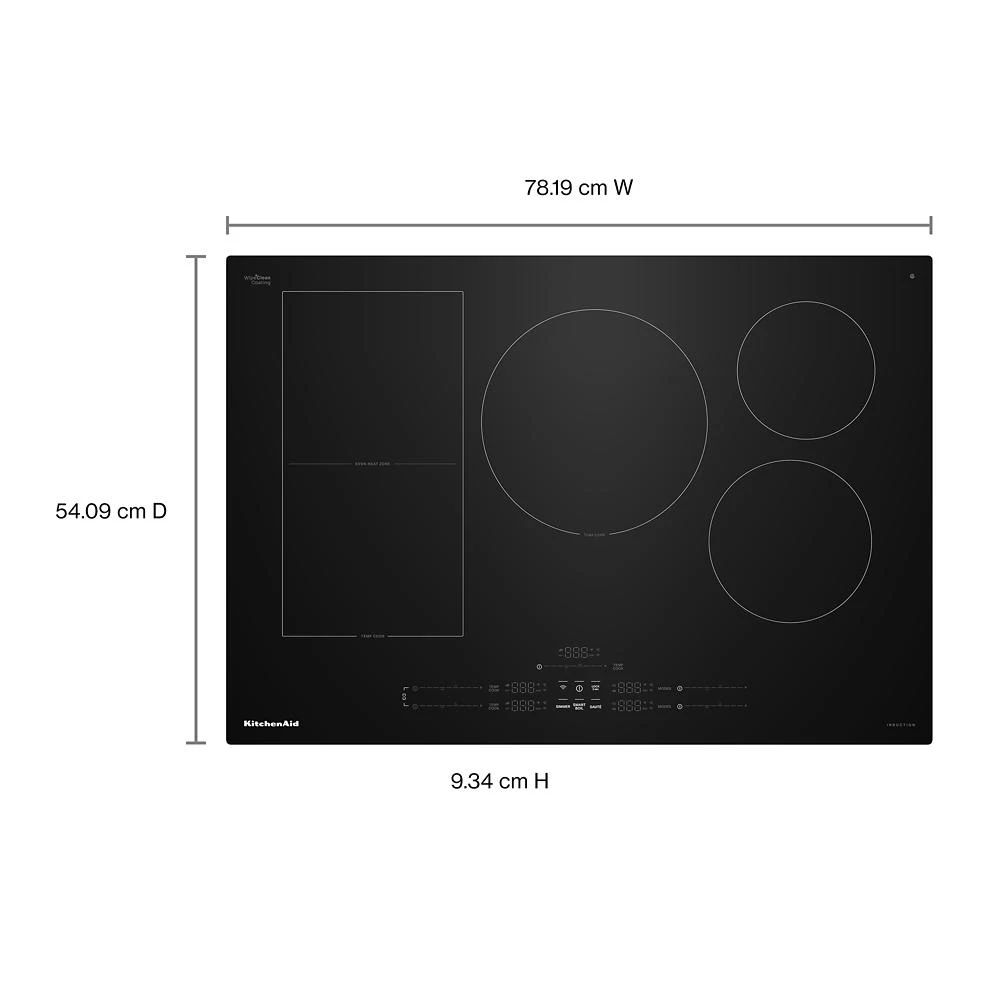 30" Temp Cook™ Induction Cooktop with 5 Cooking Zones view 9