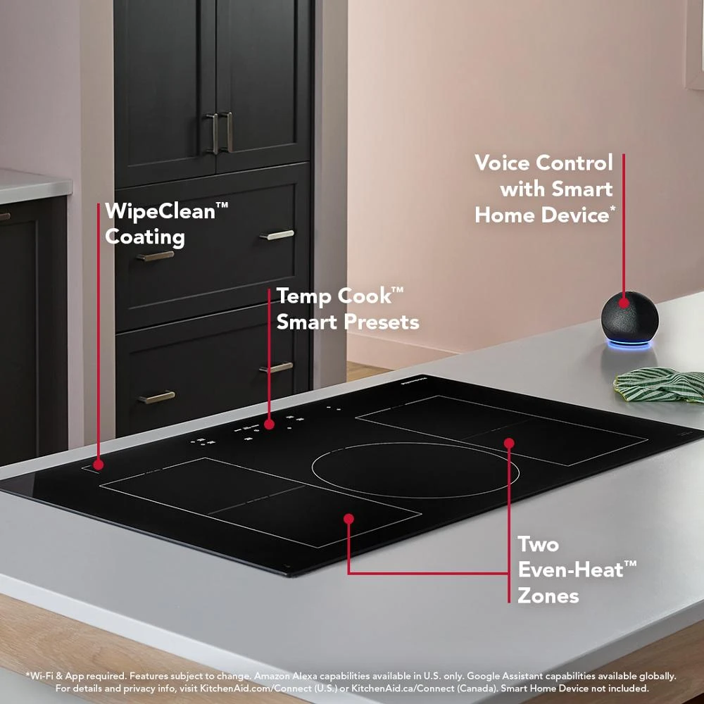 36" Temp Cook™ Induction Cooktop with 5 Cooking Zones view 11